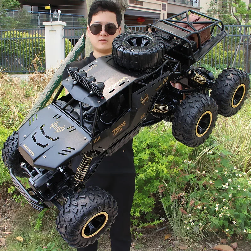 

Rc Oversized Alloy Four-Wheel Remote Control Toy Drive Off-Road Vehicle Electric High-Speed Six-Wheel Climbing Car Kids Boy Gift