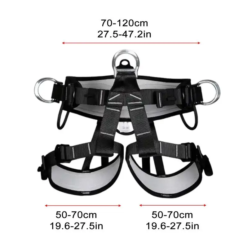 Rock Climbing Harness Men Adjustable Safety Belt Climbing Harness With Straps Thick Support Belts Straps Protect Waist Fire