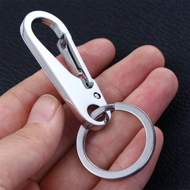 Amazon.com: 12pcs Metal Flat Key Rings, 1 inch Thick Round Split Keyring  for Car Office Home DIY Keychains (Silver)