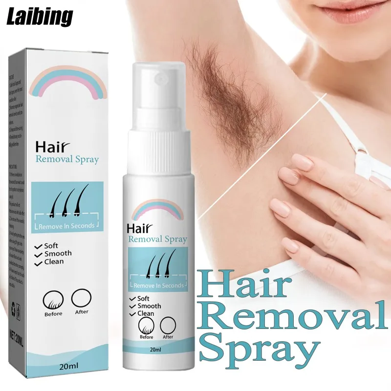 

Powerful Depilatory Spray Women Armpit Hair Growth Inhibitor Body Permanent Painless Hair Removal Cream Fast Remove Hair Product