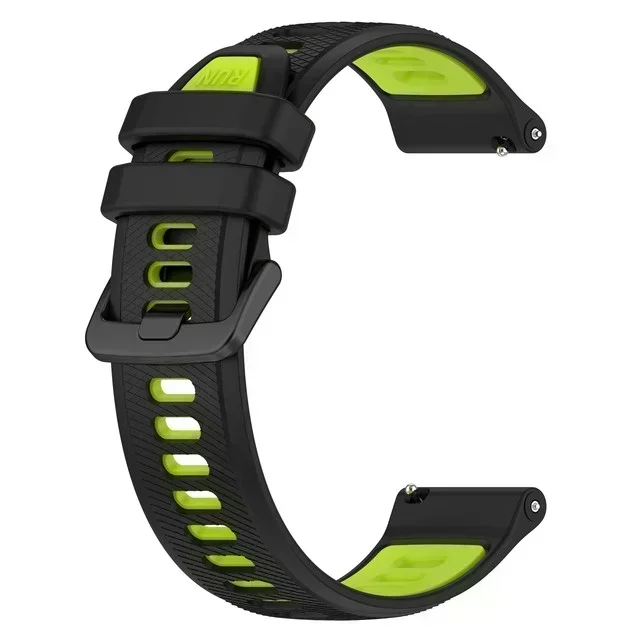 Silicone Smartwatch Wristband - Durable Replacement Strap, 20/22mm, Multiple Colors Available