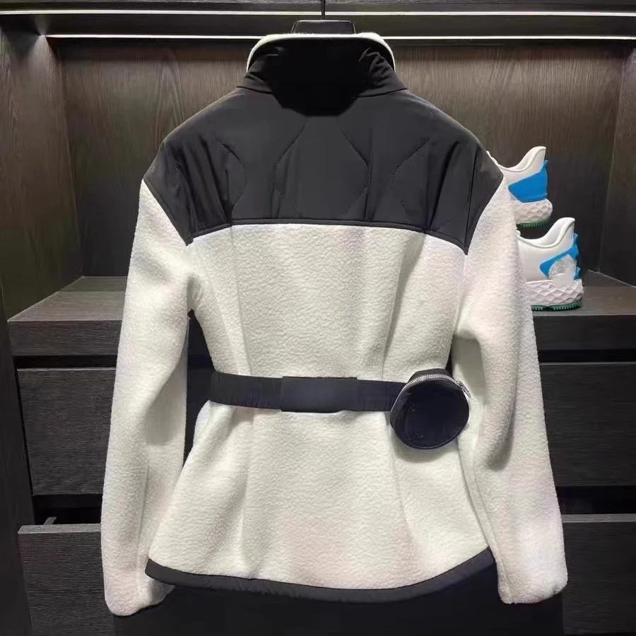 23 Golf Clothing Women's Winter Outdoor Sports Slim Fit Thickened Lamb Velvet Cotton Coat Mid-length with Golf Bag