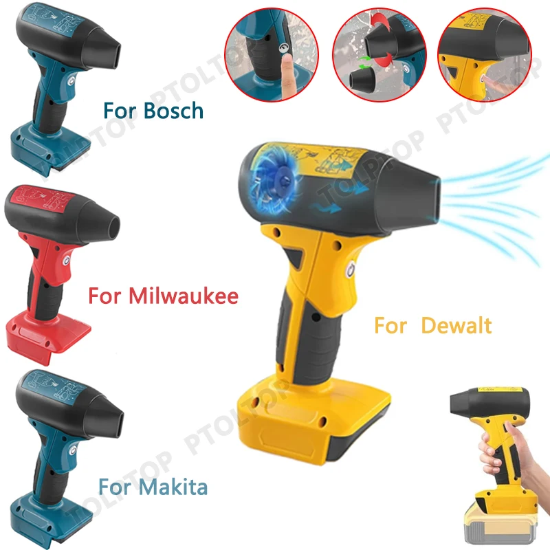 

Portable Jet Blower Fan For Makita/Milwaukee/Dewalt/Bosch 18-20V Li-ion Battery with 4 Adjustable Speeds for Blower for Camping