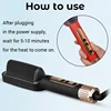Professional Negative Ion Hair Straightener Hot Sale Mini Hair Straightener Hot Comb Customized Hairs Styling Tools Hairs Brush 3