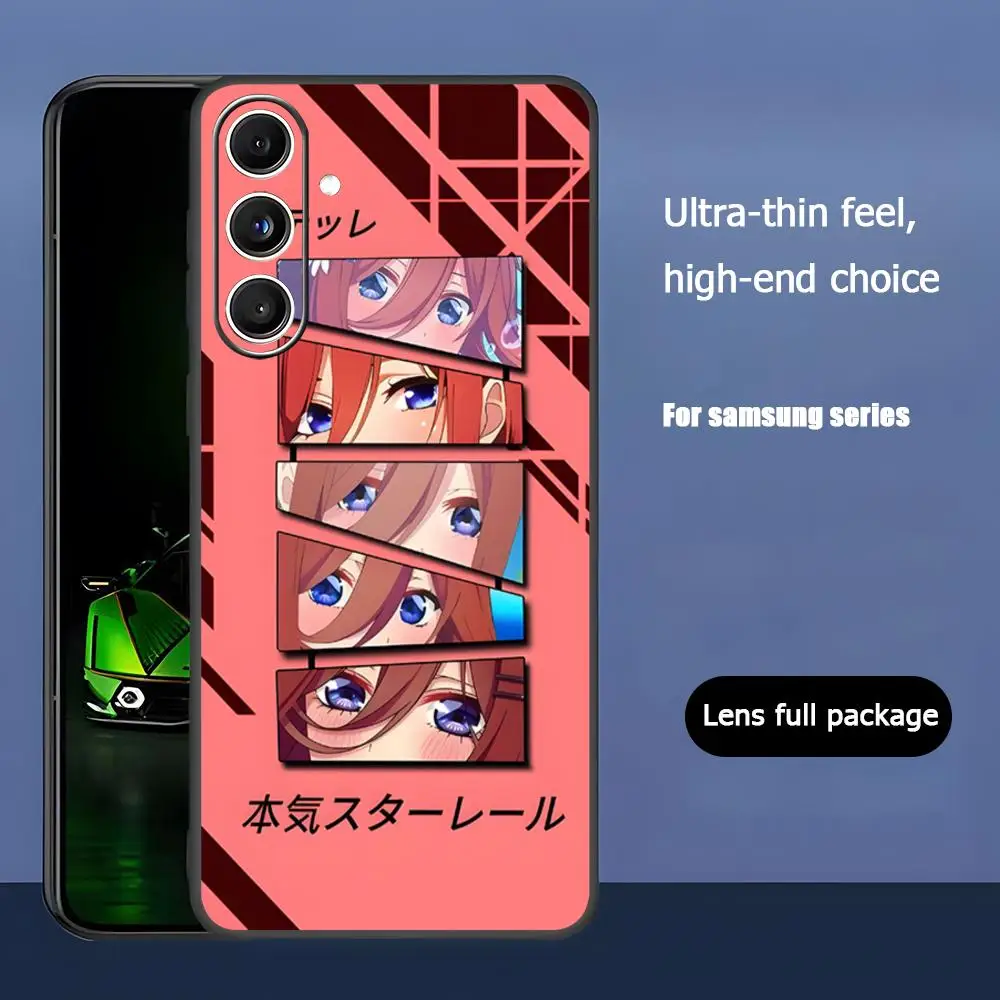 The Quintessential Quintuplets Soft Black Phone Case