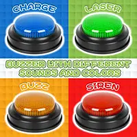 Answer Buzzers for Game Shows 4pcs Game Buzzers with Lights & Sounds Buzz Buttons for Kids - Perfect for Classroom Games 2