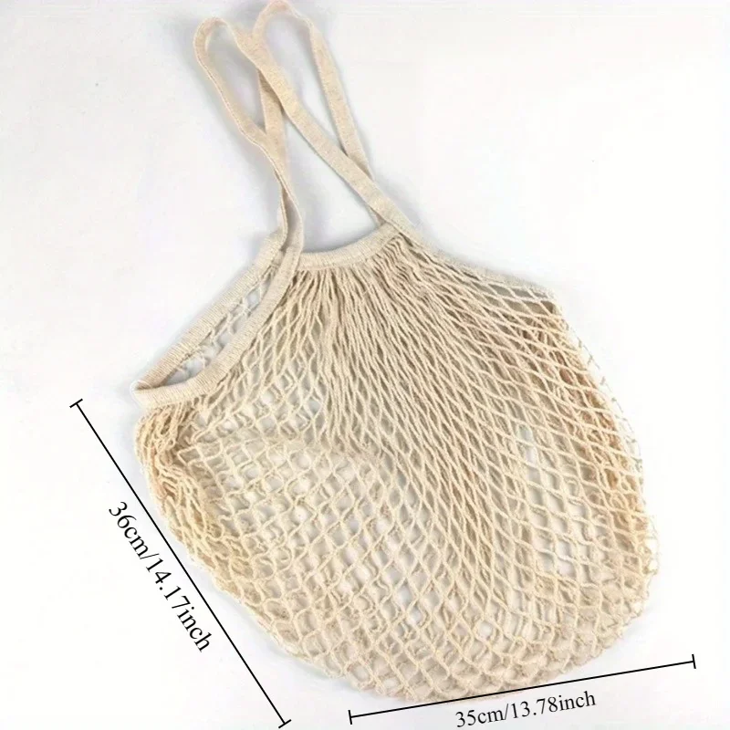 Cotton Mesh Bag Rough Cotton Rope Woven Supermarket Shopping Large-capacity Environmentally Friendly Degradable Shopping Bag