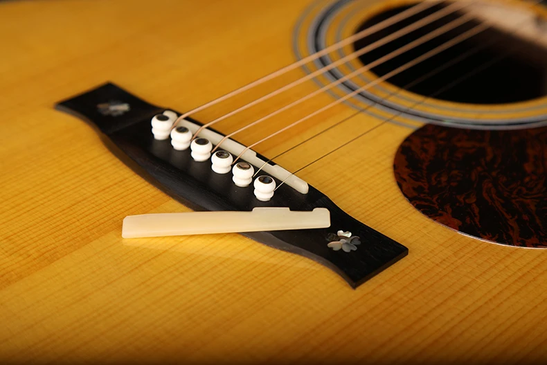 Ricambio Sella 72x3x9mm Chitarra Acustica Bone Bridge Sella E Dado Per