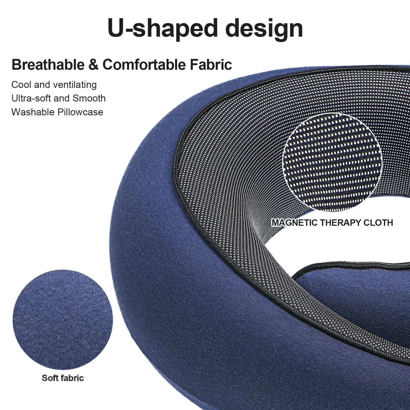 Breathable U-shaped Travel Pillow Child Body Pillows for Adults Neck Pvc Airplane 2