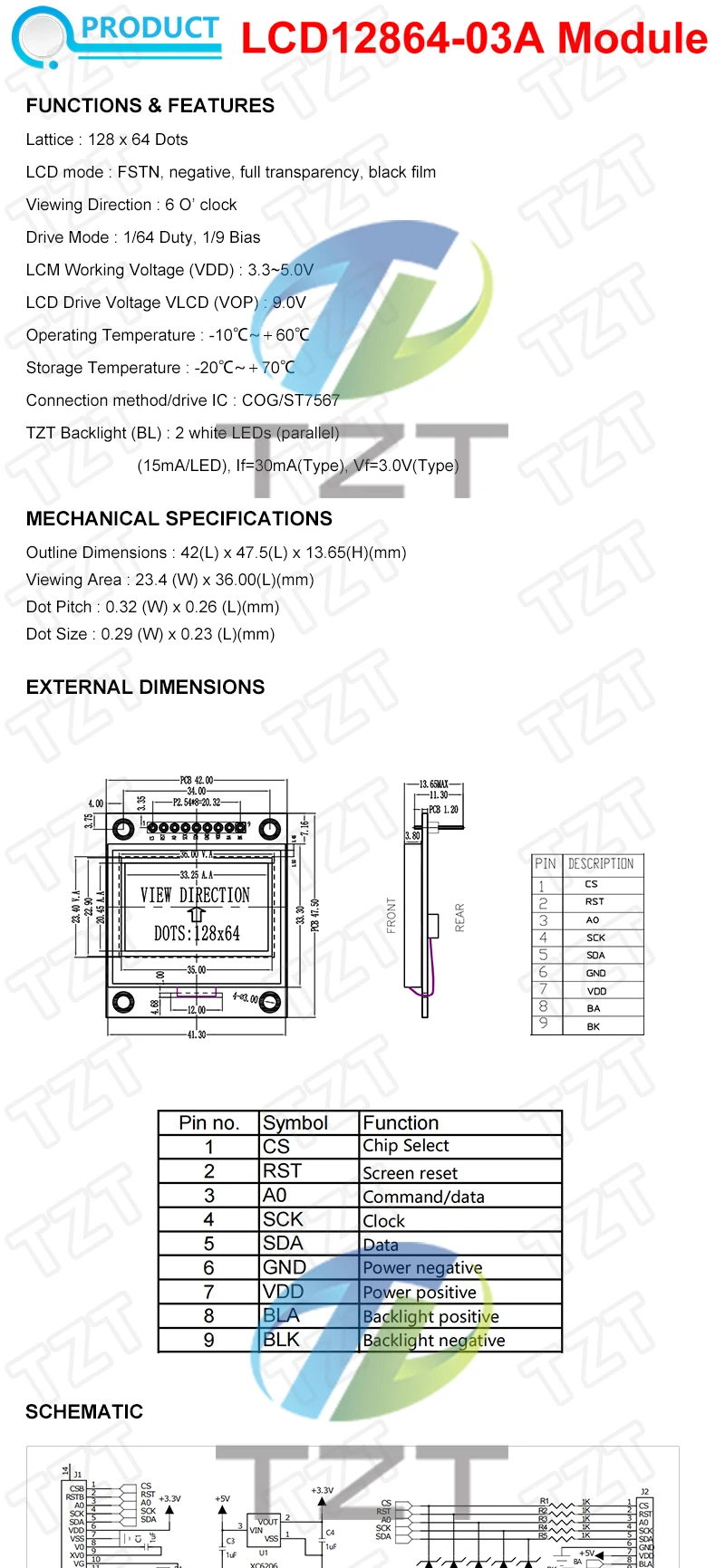 1/3PCS 12864 LCD Bildschirm Lcd12864-03A Modul Serielle Port 12864 Dot Matrix SPI Mit Eisen Rahmen 12864 module Für Arduino – Detail 2