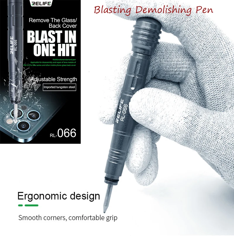 RELIFERL066fixedpointglassbreakingpenBlastingDemolishingDemolitionpenCrackedback