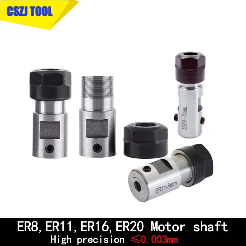 

ER8 ER11 ER16 ER20 C10 C16 C20 C25 tool holder motor shaft post spindle 6mm 8mm 5mm 10mm for ER tool holder Engraving machine