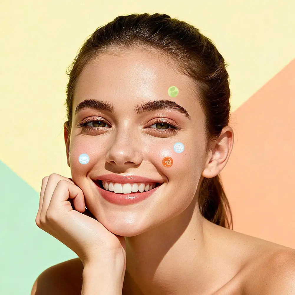 220pcs Fresh Style New Pimple Patch Star Shaped Acne Dots Flaws and Blemishes Coering Patches Facial Decor Stickers