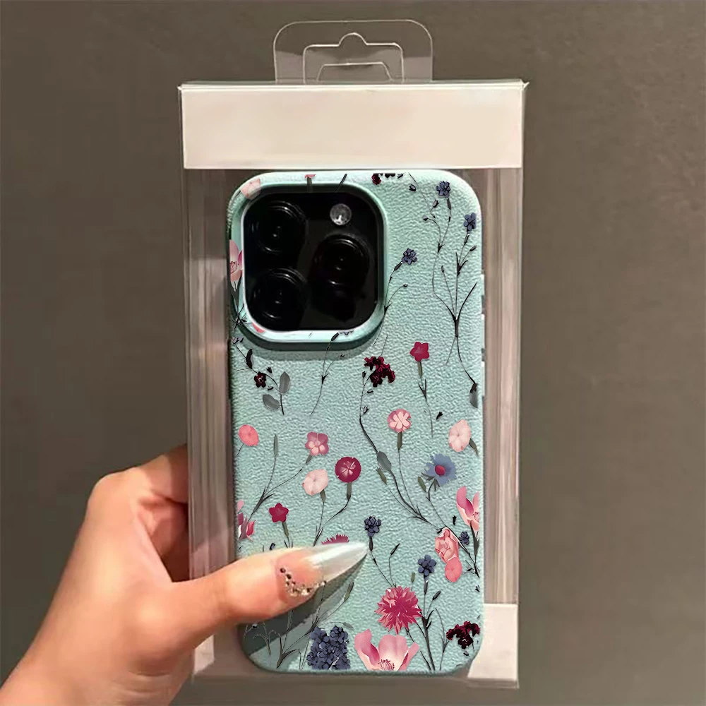 Premium Litchi Texture Soft Phone Case - Colorful and Dazzling Design