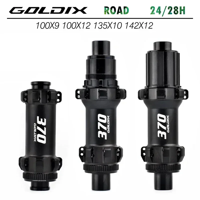 

GOLDIX R370 medium lock disc brake 24/28h direct pull ratchet 36T gravel road bicycle hub, suitable for SHIMANO / SRAM flywheels