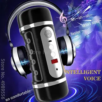 For Men 18+ Sex toys Vagina Automatic Silicone Pocket Pussy Sucking Blowjob Real Male Masturbator Cup Adult sex machine for men 4