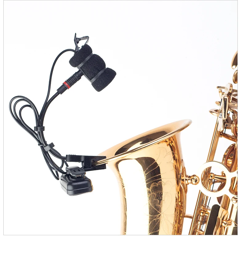Instrument Condenser Microphone Universal Stand Clip for Saxophone Clarinet Wind Instrument,  Durable Mini Shock Mount Holder