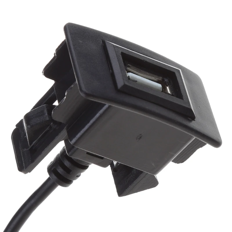 USB Male to USB Female AUX Dashboard Mount Car Mount Extension Cable for Car Truck Boats Motorbike Panel