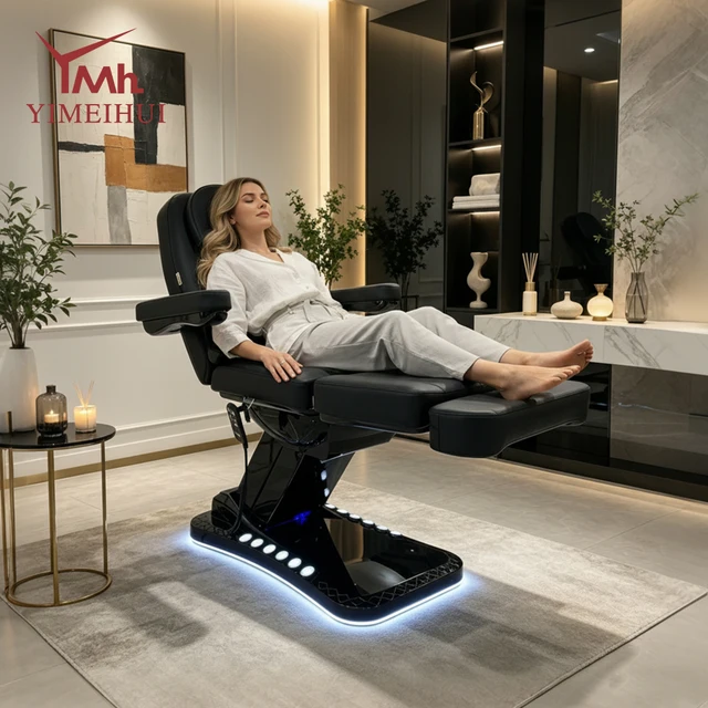 Table de massage électrique pour spa, soins du visage, salon de beauté, macaesthétique, camillas, cosmétologie 1