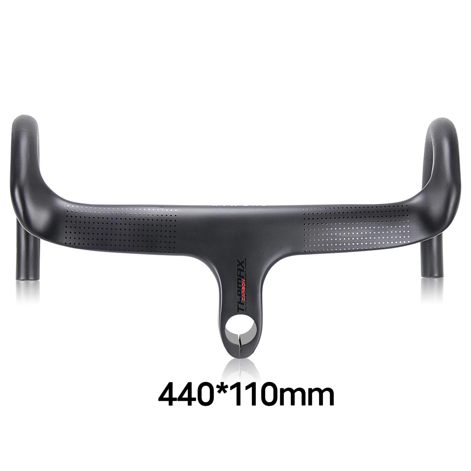 Guidon Intégré Carbone Vélo Route/course - 44 Cm, Potence Incluse, 31.8mm