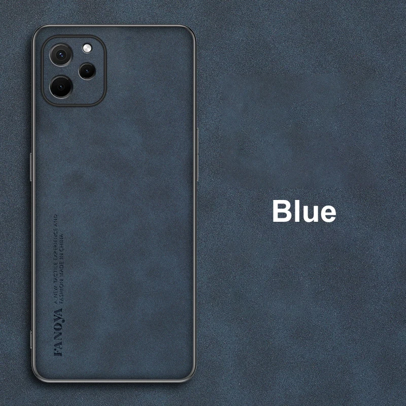 Luxury PU Leather Matte Phone Case with Full Camera Protection