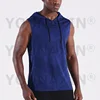Men Sports Hooded Vest Quick-drying Sleeveless Top Basketball Running Marathon Fitness Sportswear Quick-Drying L XL 2XL 3XL 4XL 6