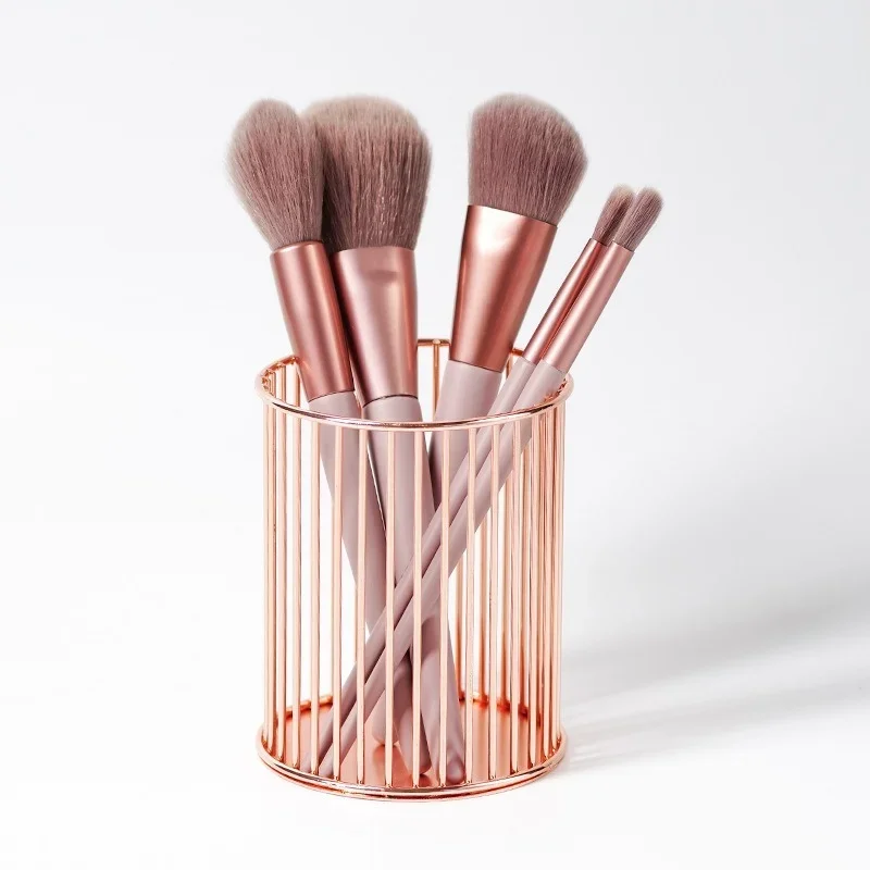 화장품 메이크업 브러쉬 보관함 원통형 케이스 보관 립스틱 브러쉬 펜꽂이 정리함 단조 다리미 펜 보관