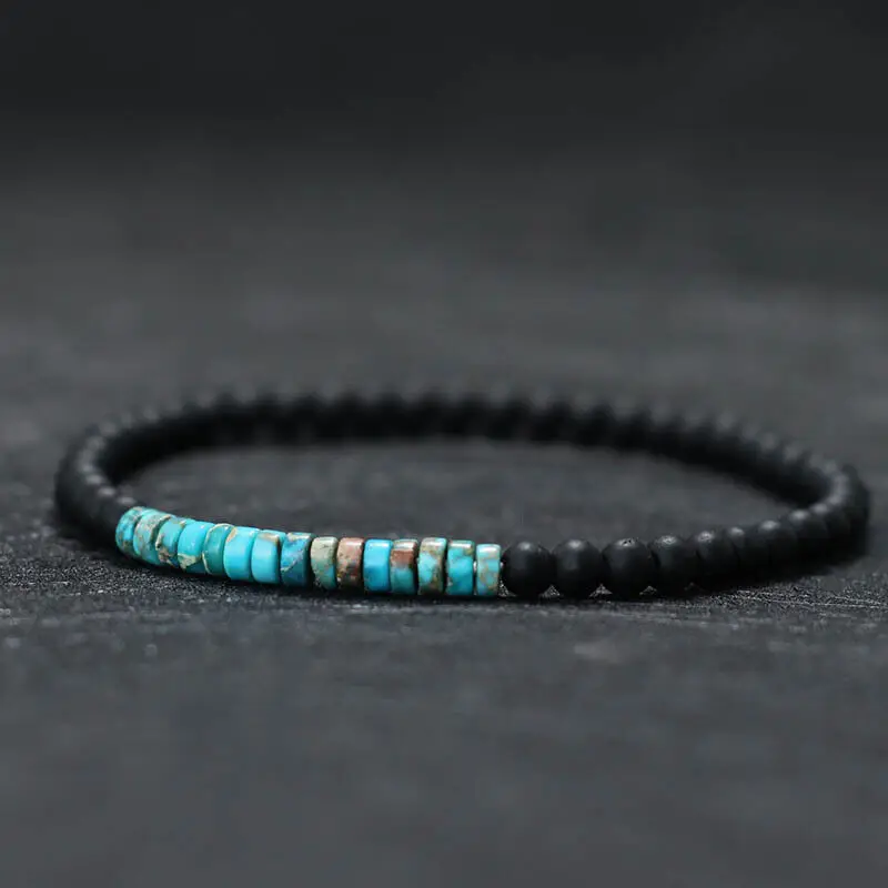 Obsidian Stone Meditation Bracelet 4 mm - Image 3