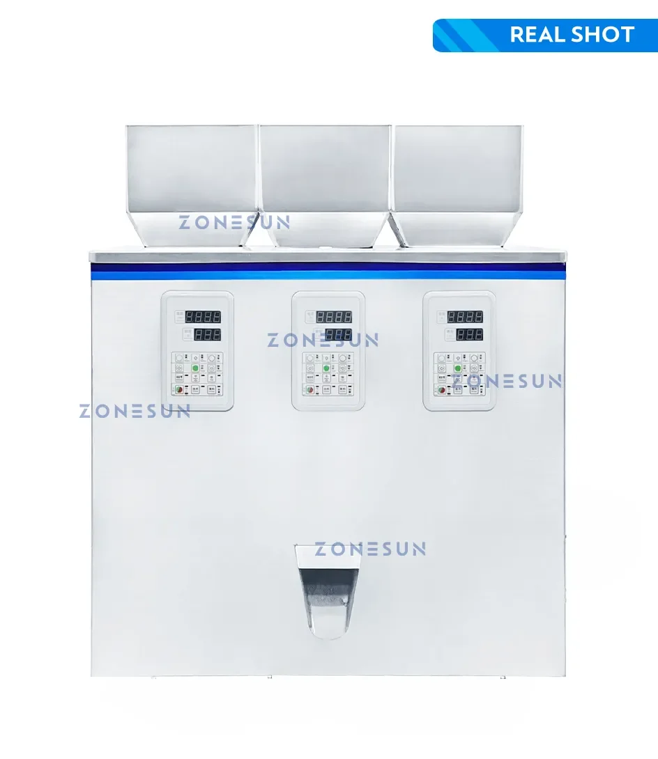 ZONESUN Digital Control Particle Granule Beans Filling Machine ZS-GWF3