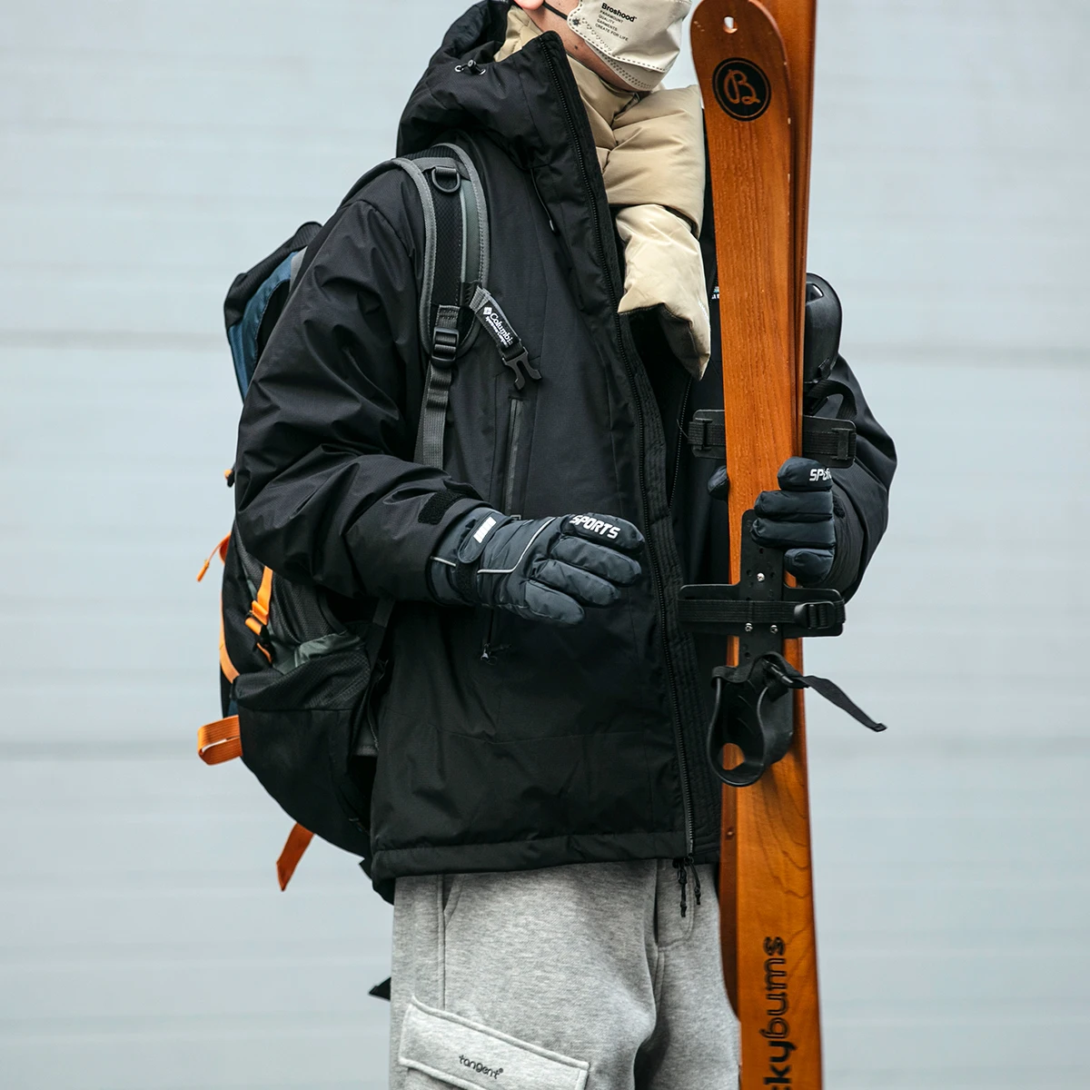 Japanese Streetwear Waterproof Windproof Hooded Down Jacket Men Clothing Harajuku Casual Puffer Jacket Korean Coat