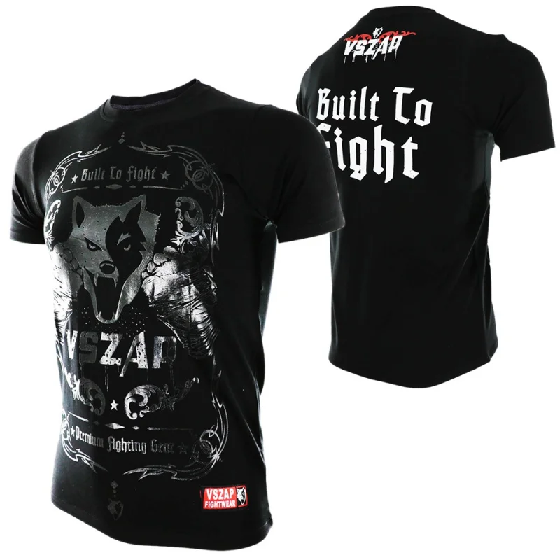 Vszap boxing training judo sports leisure breathable T-shirt short-sleeved cotton T-shirt design taekwondo boxing shirt