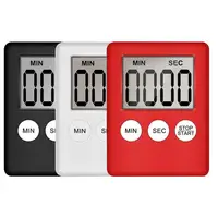 1Pc Timer Super Thin Cooking Baking LCD Digital Screen Square Cooking Count Up Countdown Kitchen Timer Alarm Clock Kitchen Tool 1