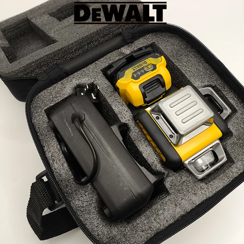Dewalt DW089LG 3 Sides*360 Degree Vertical Lines Laser Level Horizontal 12V Lithium Battery Green Light Level Meter Outdoor
