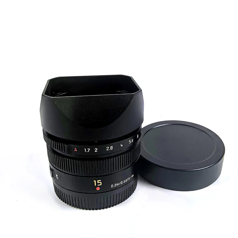 Summilux 15mm F1.7 保護フィルター付き fit for Panasonic LUMIX G LEICA DG SUMMILUX 15mm F1.7 ASPH Square