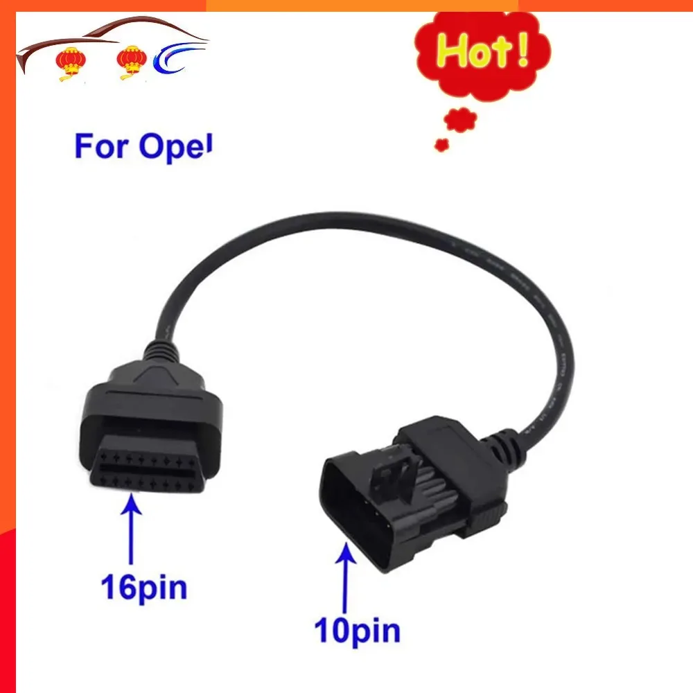 Per Opel Obd1 10 Pin A Obd2 16 Pin Stecker Diagnostic Adapter Obd