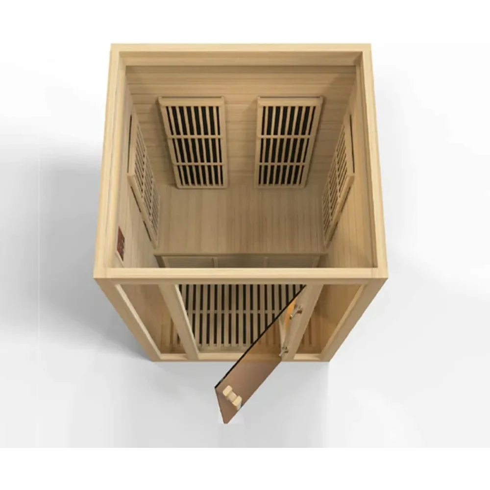 Sauna, Carbon Far Infrared Sauna for 2 Persons, Hemlock Wood (Curbside Delivery), Easy To Assembly, Indoor Saunas Room 3