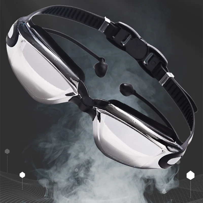 Swimming Goggles Men Women Professional Pool Glasses Adults Anti Fog UV Protection Optical Waterproof Swim Eyewear with Earplug swimming goggles