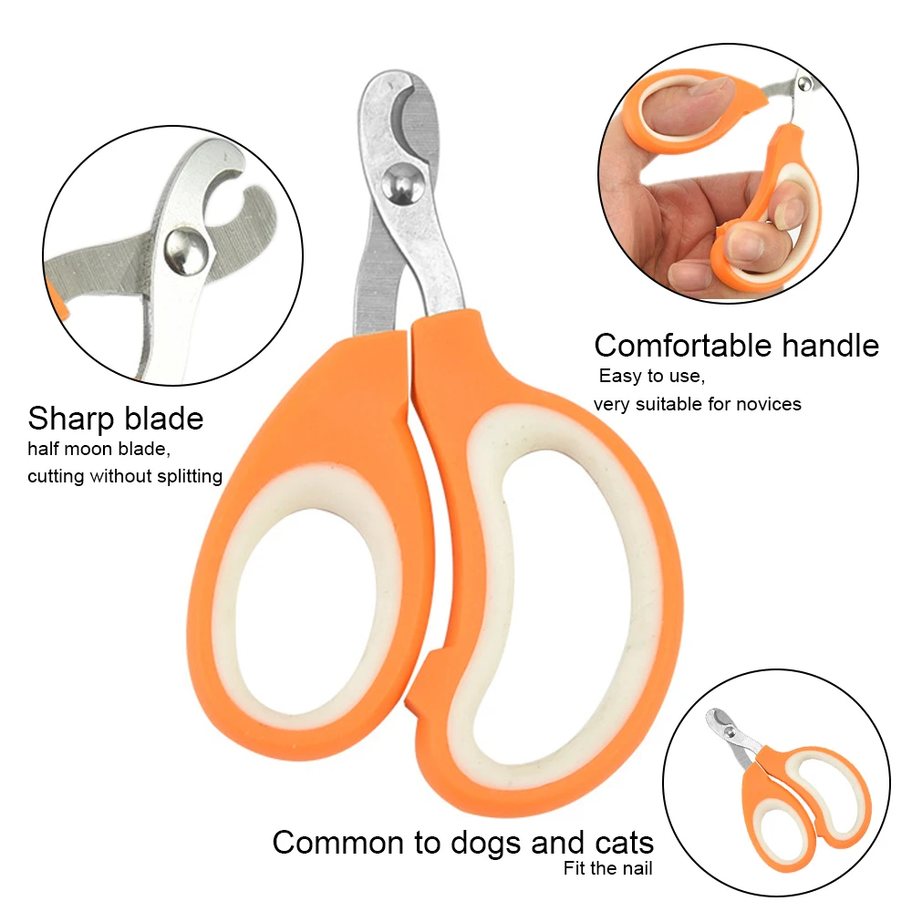 

new 1pcs professionals Pet Cat Dog Nail Clipper Cutter Stainless Steel Grooming Clipper Claw nail supplies dog nail trimmer tool