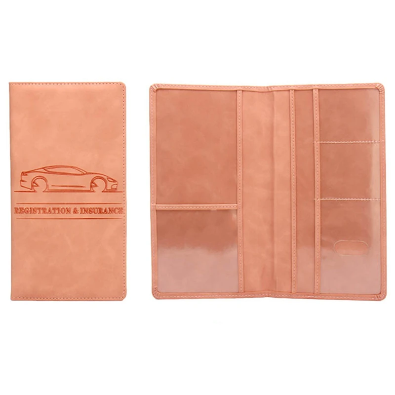 

Car Registration Insurance Holder Driving License Cover Leather Auto Documents Drivers License Storage Bag Credit Card Holder