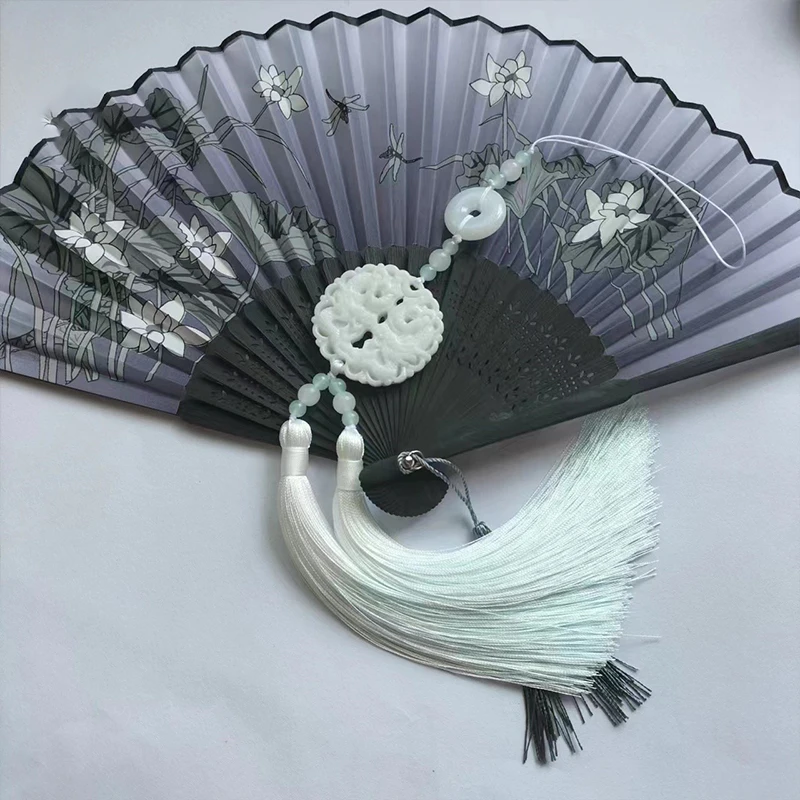 Chinesisches traditionelles Handwerk Hanfu alten Stil Taille Jade Ornament Hanfu Quaste Anhänger Cheong sam Hanfu Kleid Taille Dekor – Detail 16