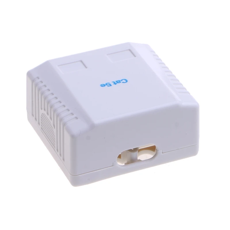 RJ45 정션 박스 Cat5e 8P8C 네트워크 커넥터 2포트 암-암 데스크탑 연장 케이블 박스 U4LD