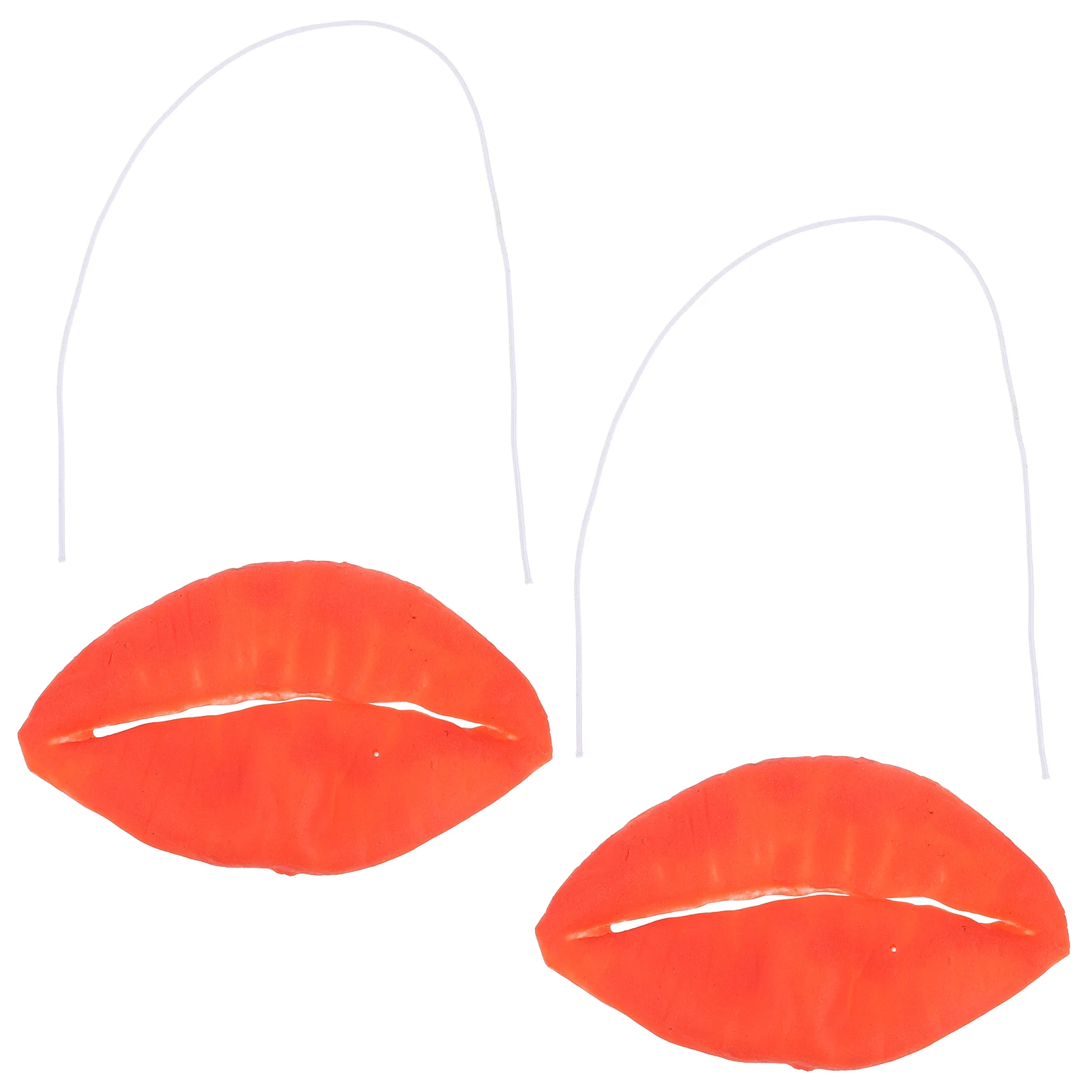 Halloween Sausage Mouth Decor Funny Red Lips Jokes Props Masquerade Cosplay Party Supplies