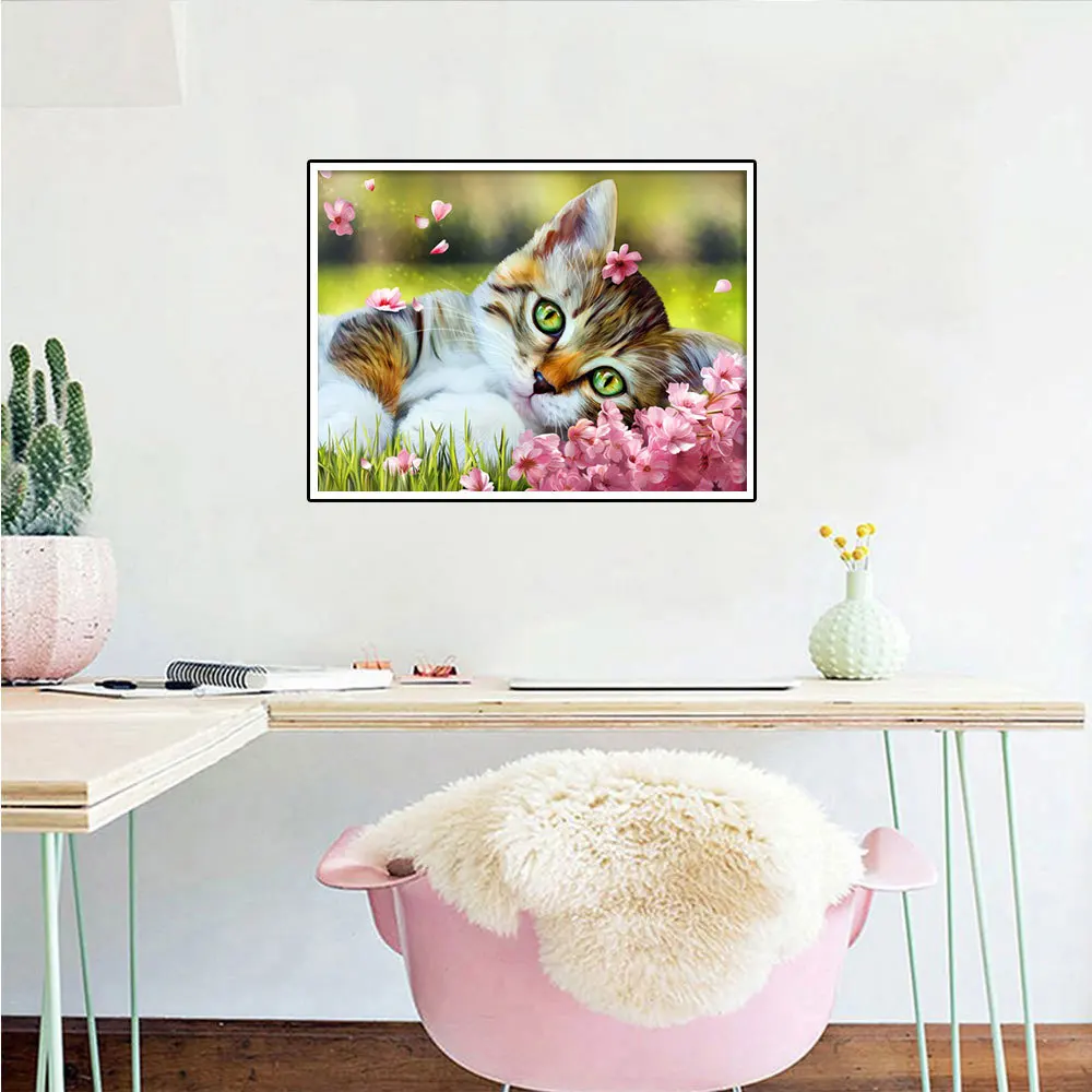 Huacan Diamond Painting Collection 2023 Cat Cute Square/round Embroidery  Mosaic Animal Pet 5d Diy Home Decor - Diamond Painting Cross Stitch -  AliExpress