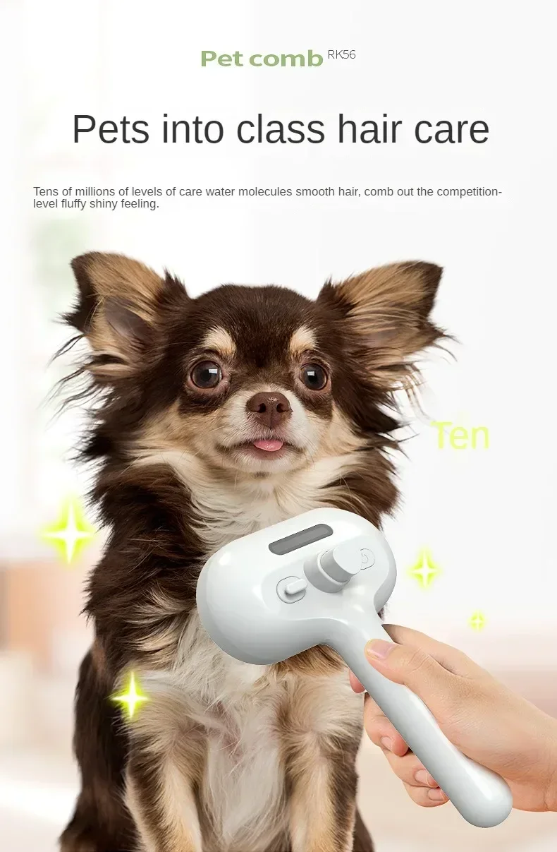 Multifunctional Pet Grooming Steam Brush for Cats & Dogs