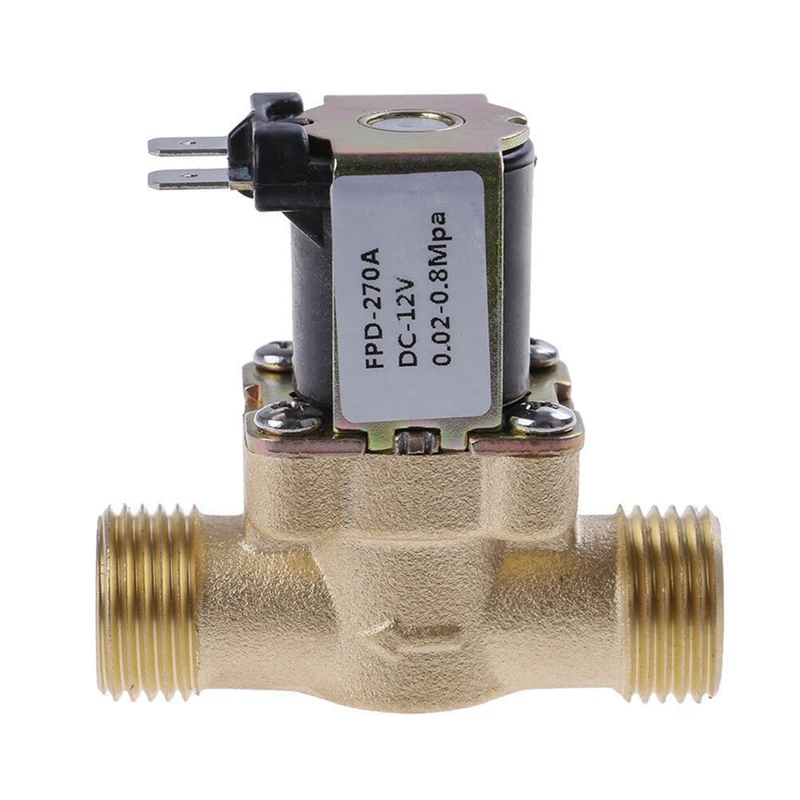 

1PC G1/2Inch Brass Electric Solenoid Valve For Solar Water Heater