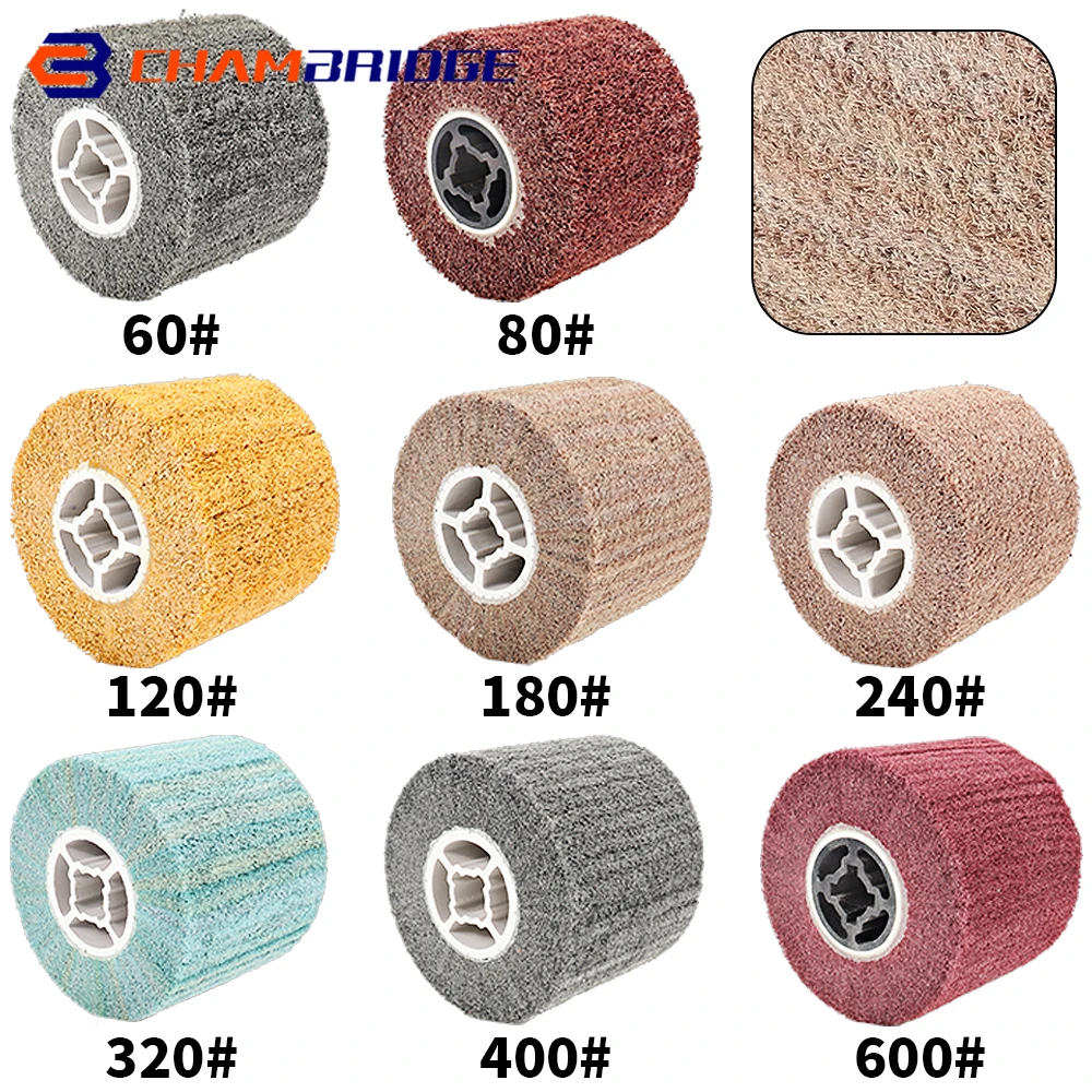 Nylon Non-Woven Abrasive Flap Brush for Polishing and Deburring Stainless Steel and Metal, 60-600 Grit