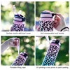1 Liter Large Capacity Leopard print Plastic Cup Leak Proof Sports Water Bottle Drink items Outdoor Travel Portable Gym Bottle 6