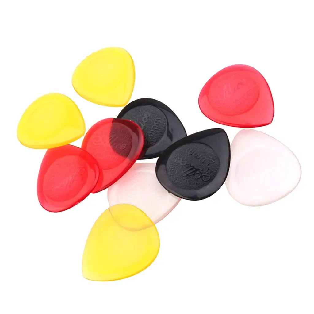 2-6pack 10 Pieces Guitar Pick Plectrum Drop Shape Picks for Guitar Bass