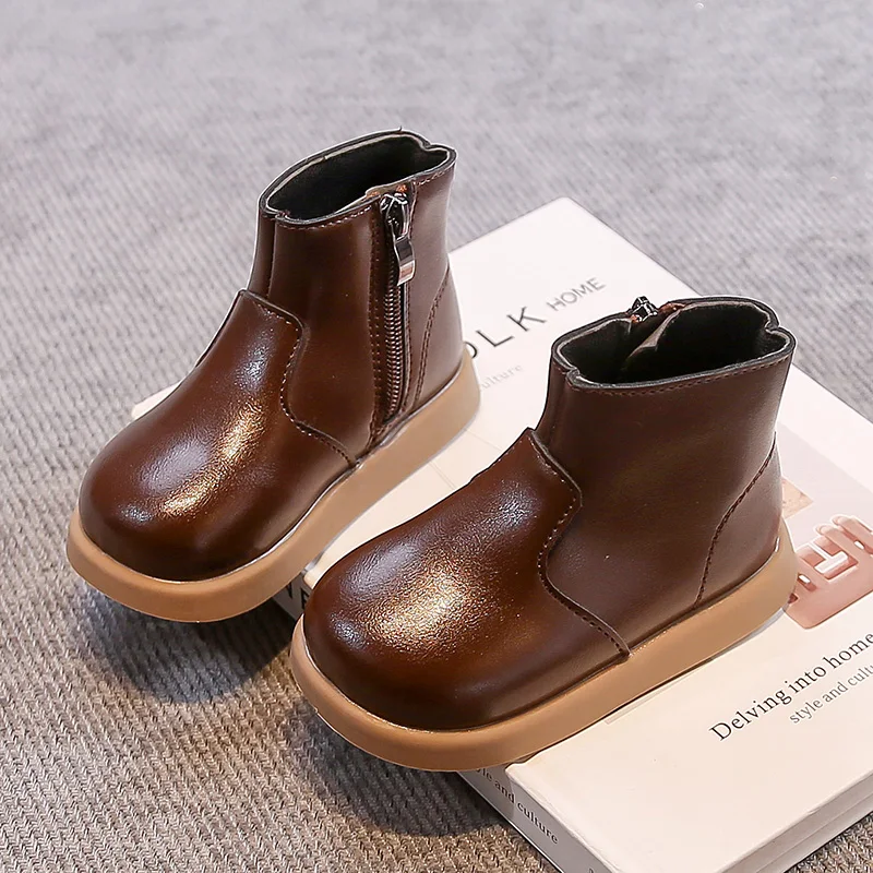 Kids Platform Ankle Boots Breathable Casual School Shoes