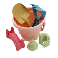 Children's Castle Sand Digging Sets Sand Scoop Summer Toy Beach Toys Sand Box for Kids Outdoor Baby Educational Interactive Gift 2